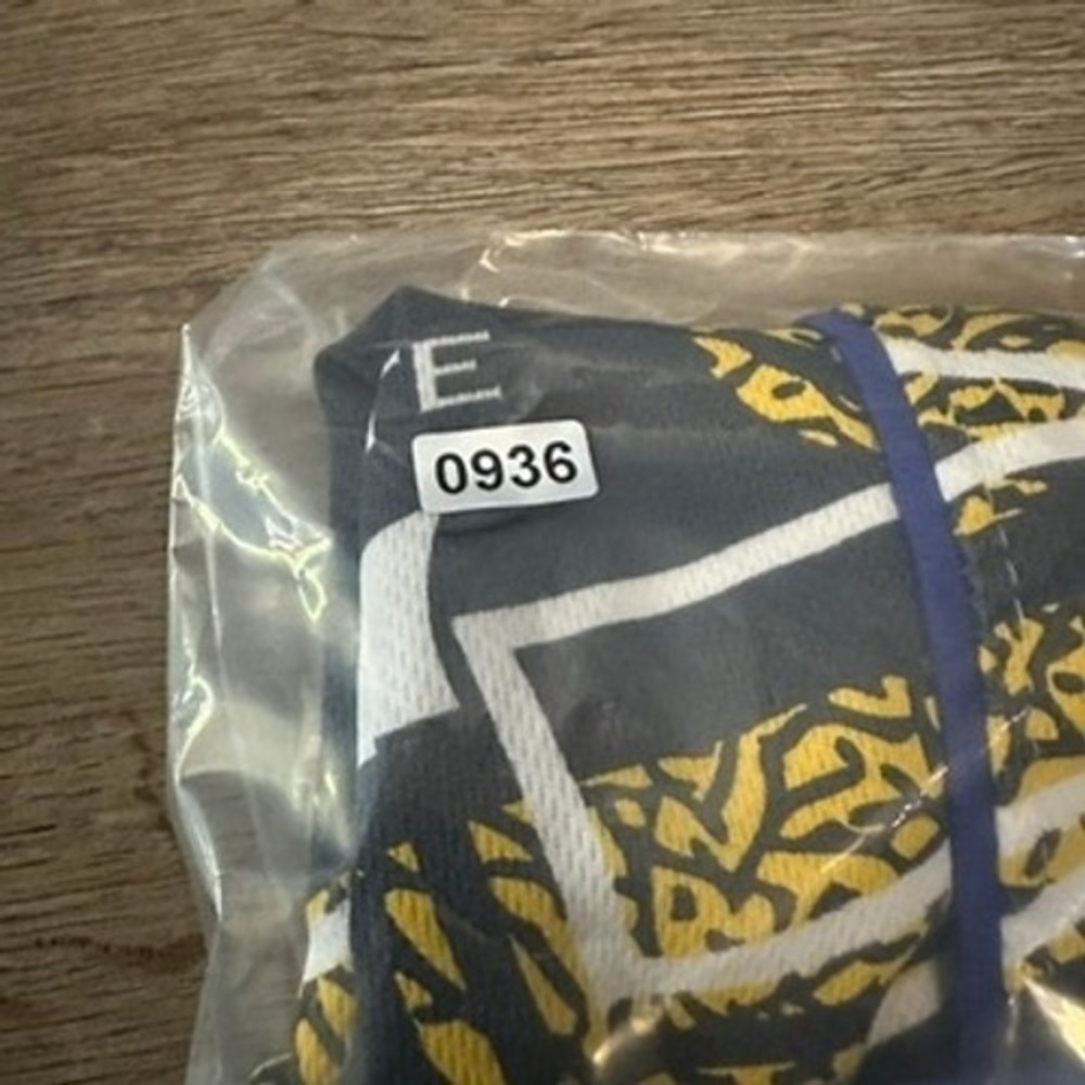 NBA Golden State Warriors Elephant Print Button Down Jersey Men Small White Blue - Picture 7 of 7